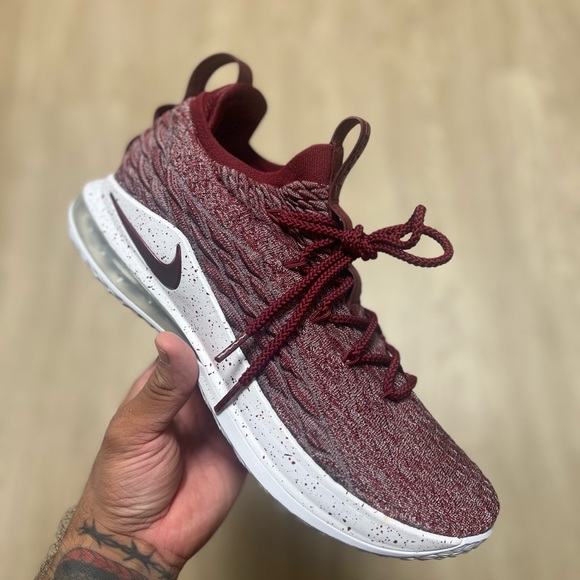 Nike Other - Nike LeBron 15 Low Basketball Shoes Size 10.5 Ashes Team Red Cleveland Red Wine